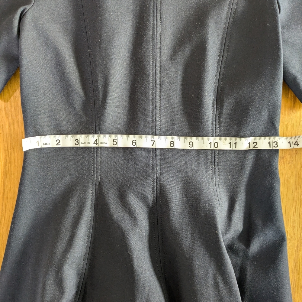 NWOT Zara Elegant Blue Short Sleeve Dress - Picture 8 of 8